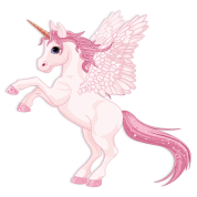 vinilos-infantiles-unicornio-con-alas-rosa
