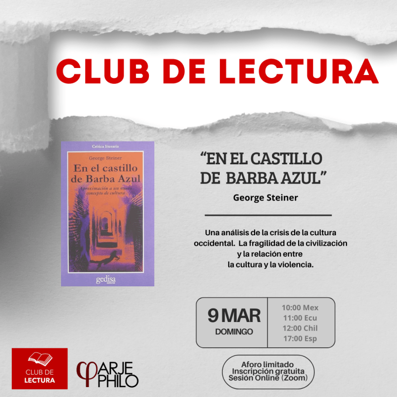 Club de lectura: «En el castillo de Barbazul» G.&nbsp;Steiner