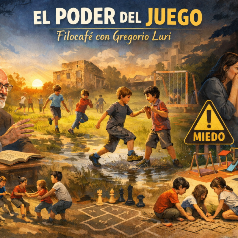 Síntesis: El poder del juego. Filocafé con Gregorio&nbsp;Luri